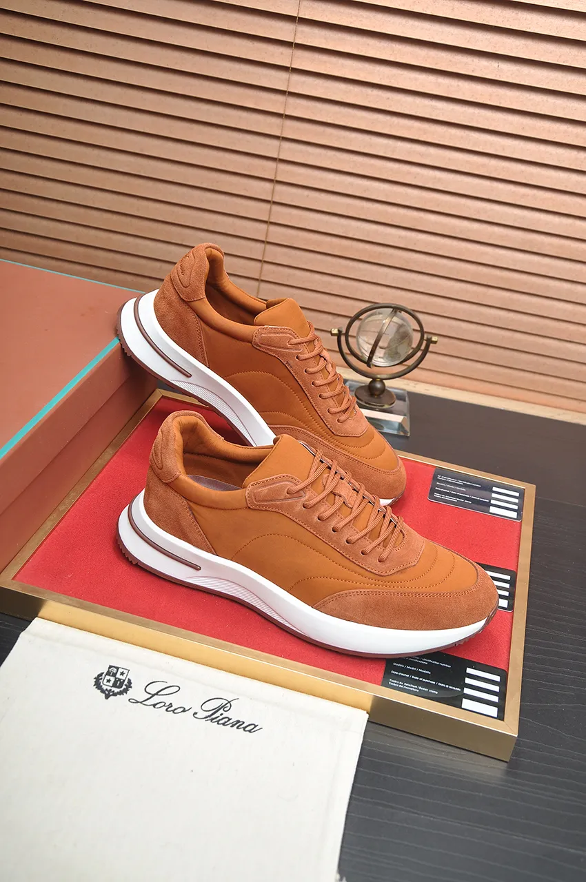 Men's shoes 💰600【𝐥𝐨𝐫𝐨 𝐏𝐢𝐚𝐧𝐚】lp classic loafers, an Italian treasure brand, the only brand that can match Hermès! Only after wearing it do we realize that we cannot let down our feet. The upper is imported cashmere, the lining of water-dyed cowhide ➕ the cowhide feet, the official original glass rubber outsole, and the pendant. Exclusive original packaging (tag ➕ brand paper ➕ outer box ➕ hand bag) code number: 38-44 (45 customized)